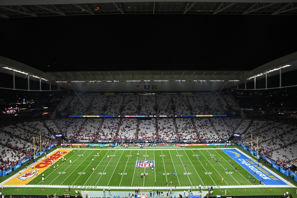 Estética da Neo Química Arena — Foto: Leandro Bernardes/PxImages/Icon Sportswire via Getty Images