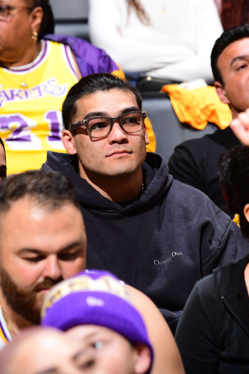 Puka Nacua em Lakers x Jazz — Foto: Getty Images
