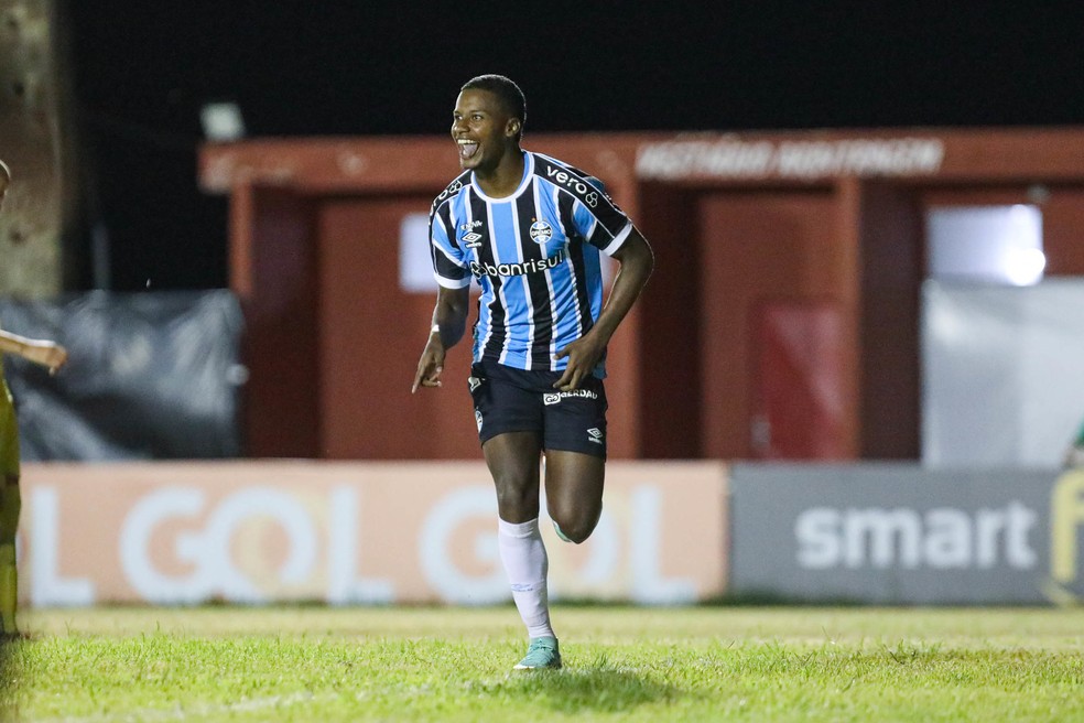 Jardiel Grêmio goleador Copinha — Foto: Renan Jardim/Grêmio