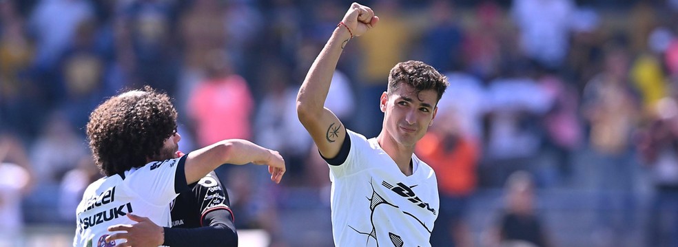 Dinenno, do Pumas, é alvo do Cruzeiro no mercado — Foto: Divulgação/Pumas