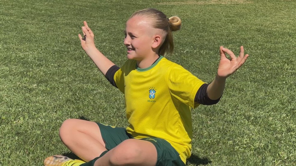 Mini Haaland, Heitor Geraldo joga na base do XV de Jaú