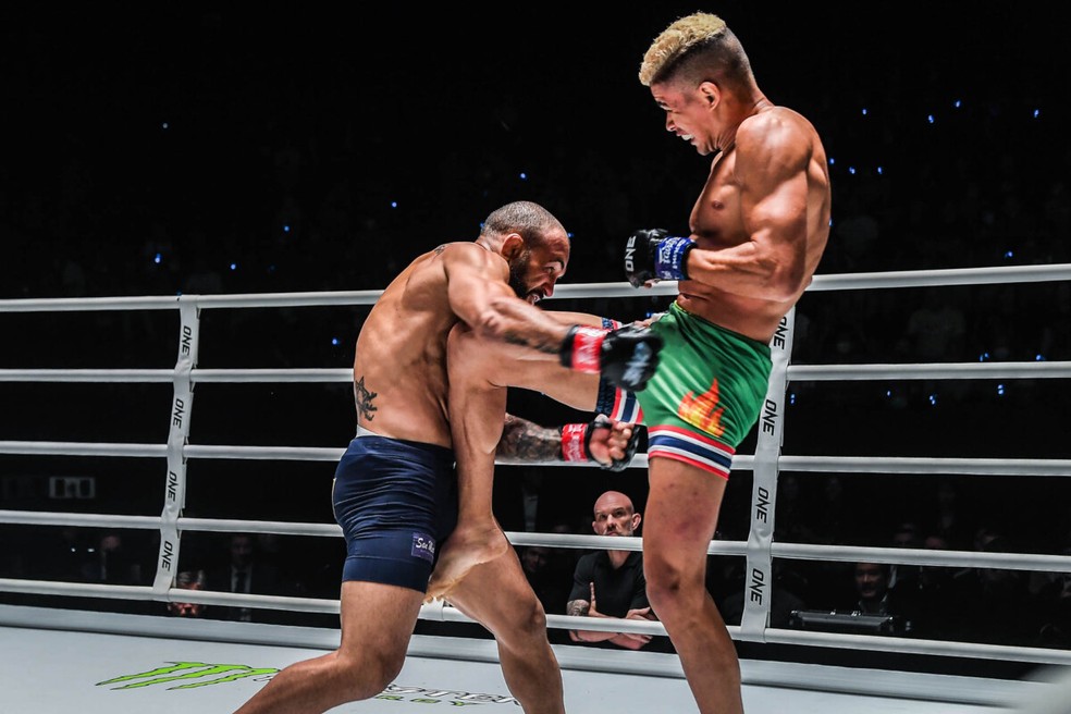 Fabr&iacute;cio Andrade em combate no ONE &mdash; Foto: Divulga&ccedil;&atilde;o ONE