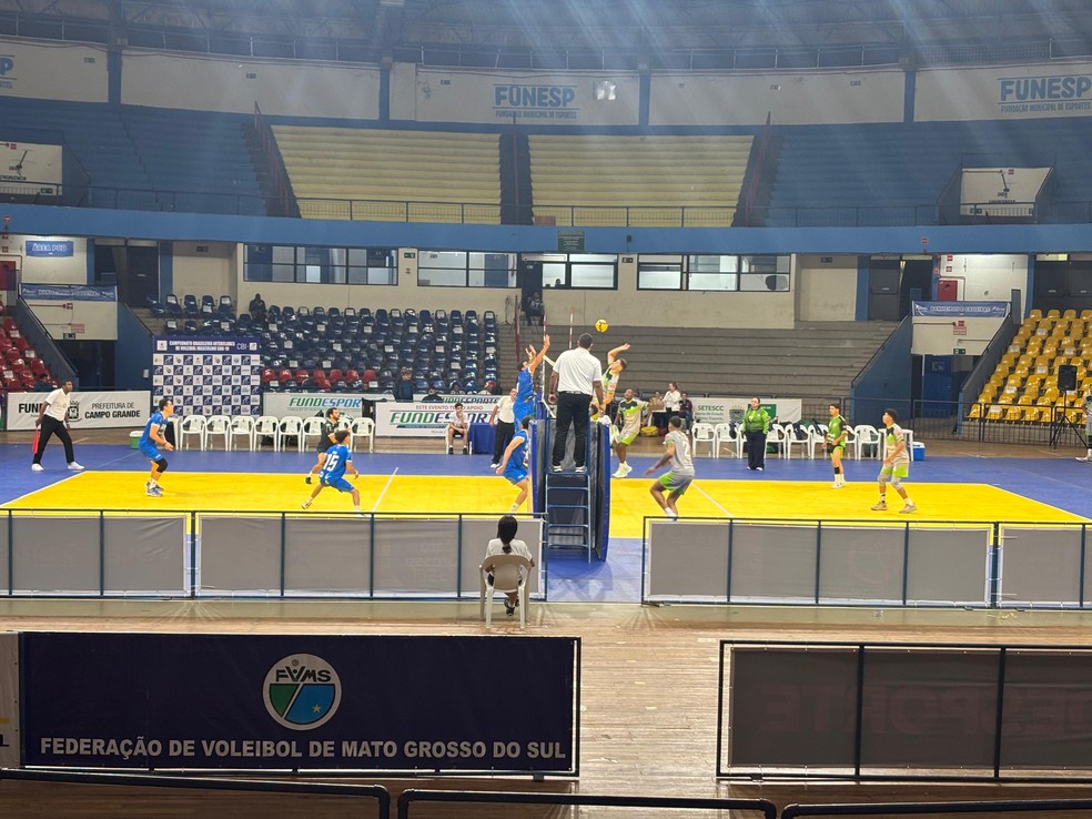 Partida da Superliga C - Etapa Centro-Oeste no Guanandizão — Foto: Isabelly Melo