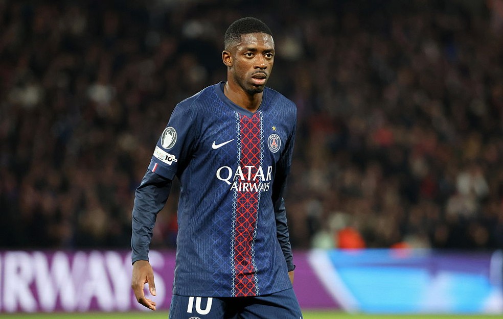 Dembélé, atacante do PSG — Foto: Getty Images