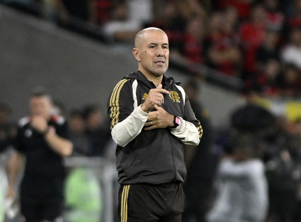 Leonardo Jardim em Flamengo x Estudiantes � Foto: Andr� Dur�o
