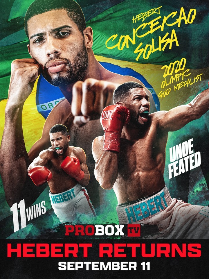 Em busca da 12ª vitória no boxe profissional, Hebert Conceição encara mexicano nesta sexta-feira