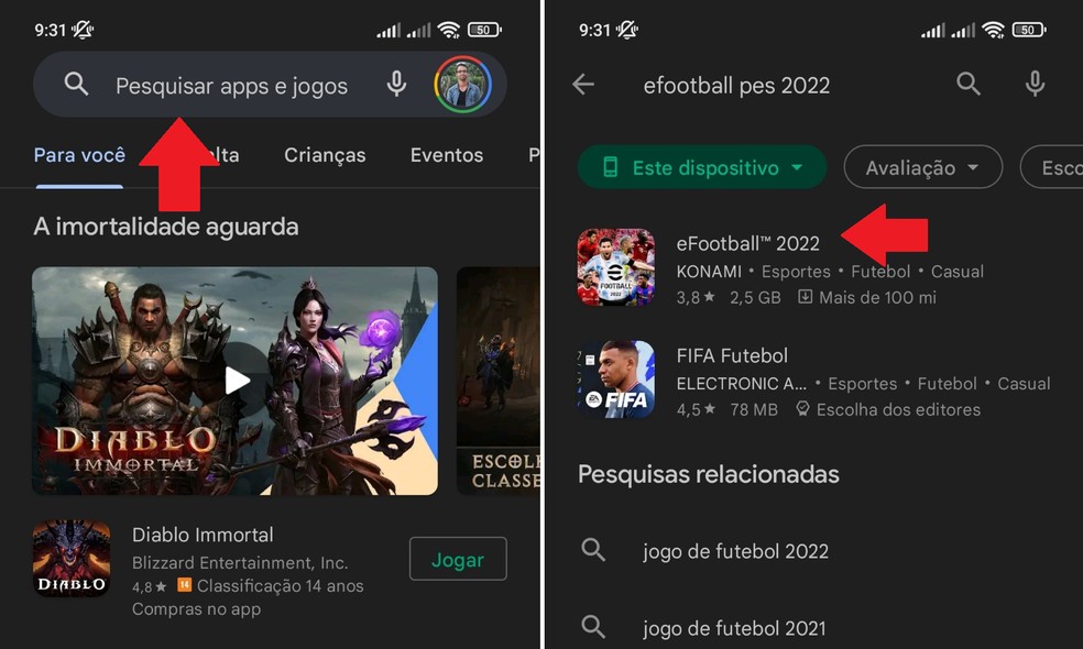 eFootball 2022 Mobile está disponível: veja se o seu smartphone é  compatível e como baixar