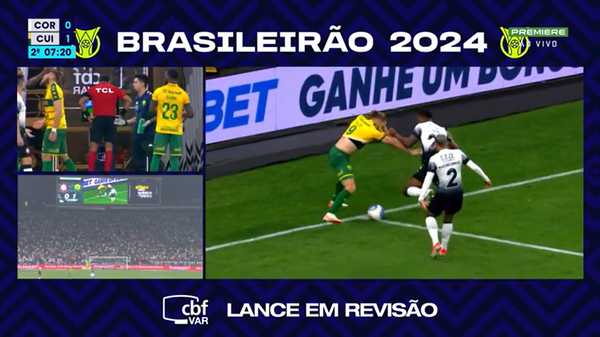 Árbitro esclarece pênalti a favor do Cuiabá contra o Corinthians após revisão no VAR