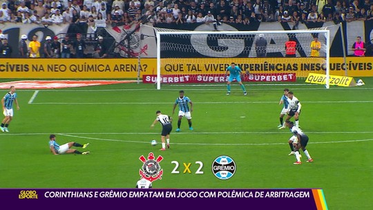Corinthians e Grêmio empatamprestige roulette bet365jogo com polêmicaprestige roulette bet365arbitragem - Programa: Globo Esporte RJ 