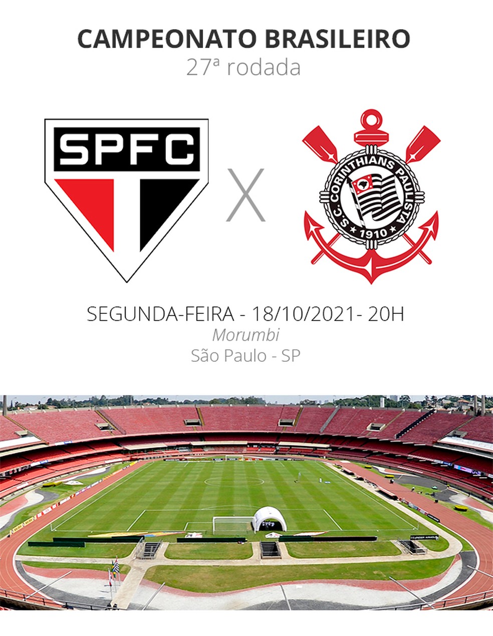 Ingressos para São Paulo x Corinthians, pela Copa do Brasil - SPFC