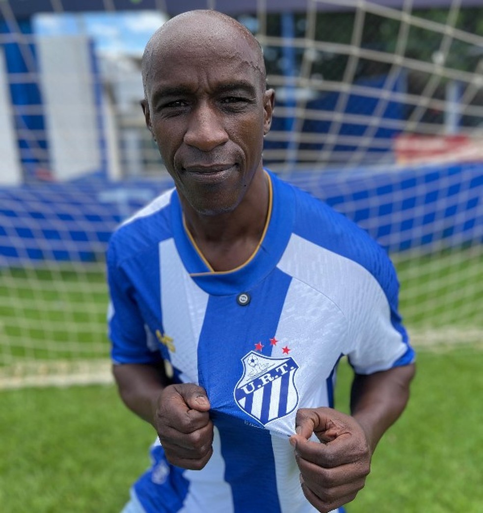 Ditinho está de volta à URT aos 52 anos — Foto: Guilherme Gonçalves (@gui_goncalvesx)