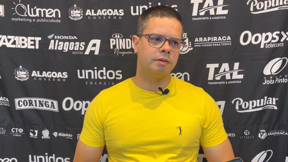 Bruno Euclides destacou importância da torcida para o ASA — Foto: Reprodução/Instagram