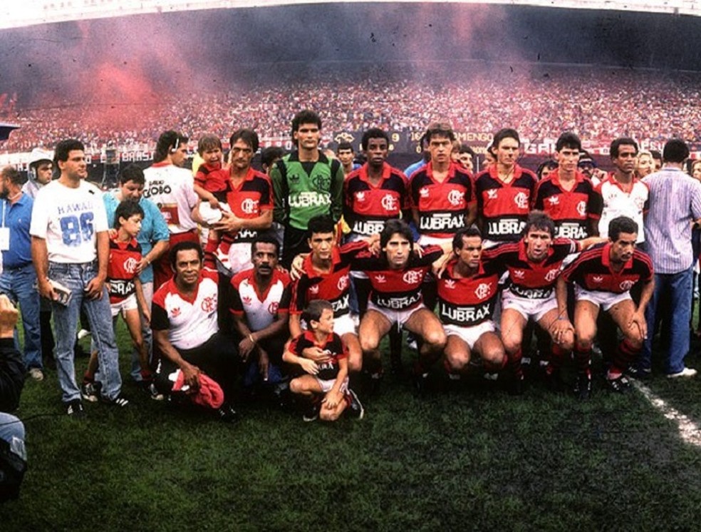 Flamengo em 1987  Foto: Sebastio Marinho / Ag. O Globo