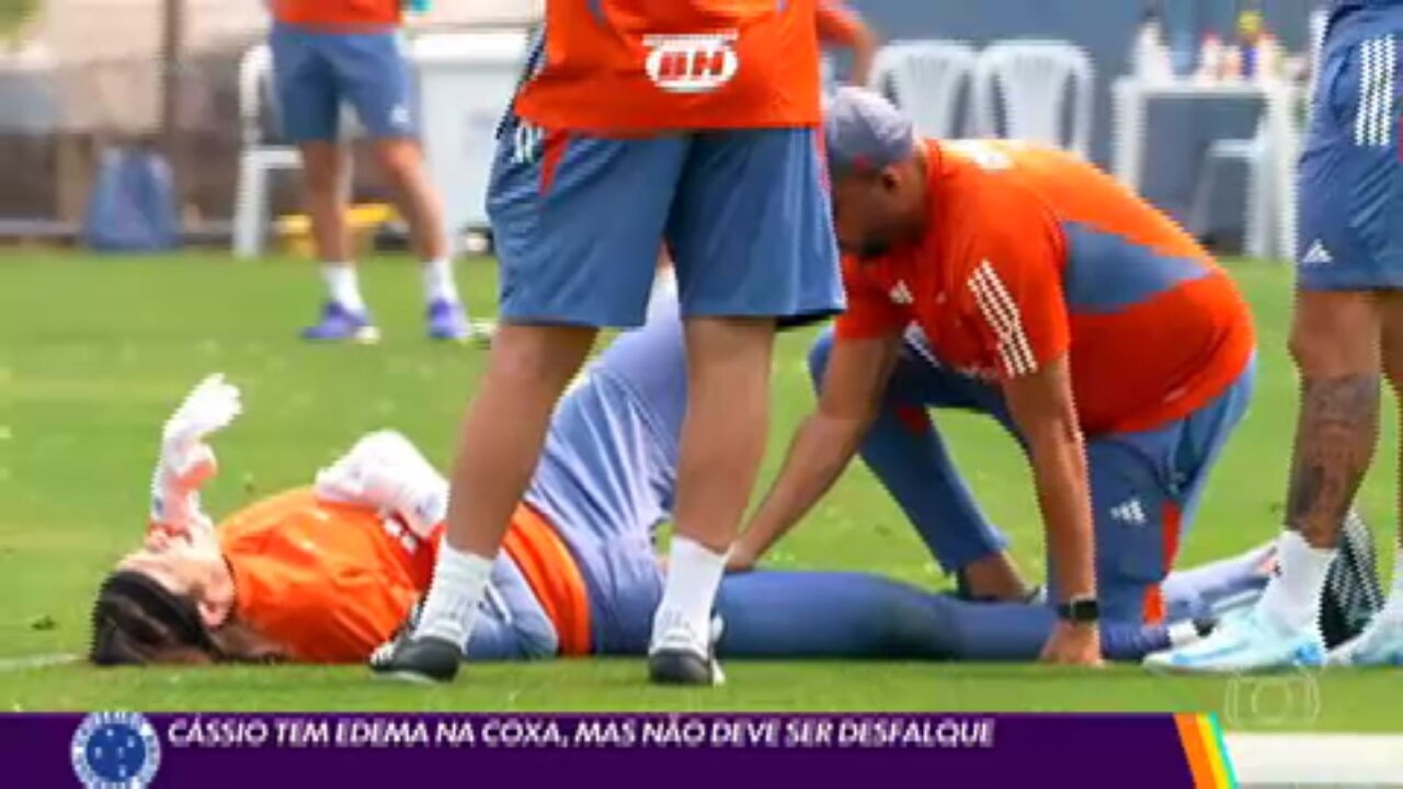 Cássio tem edema na coxa, mas não deve ser desfalque para o Cruzeiro