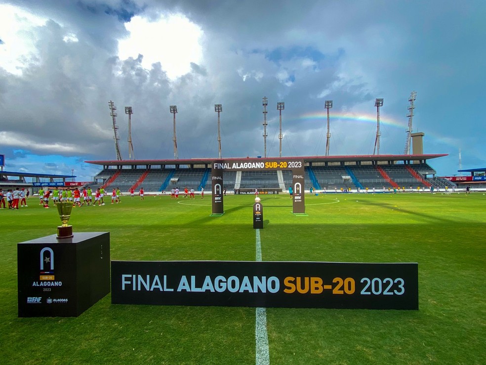 CRB x CSA Sub-20: Estádio Rei Pelé, em Maceió — Foto: Augusto Oliveira/ASCOM FAF