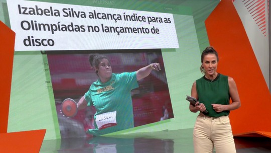 Izabela Silva alcança índice para as Olimpíadas no lançamento de disco - Programa: Globo Esporte RJ 
