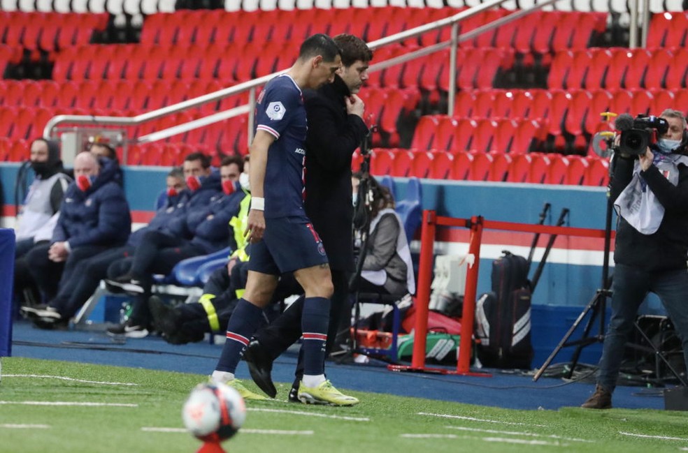 Di María teve a casa roubada enquanto jogava pelo Paris Saint-Germain — Foto: Getty Images