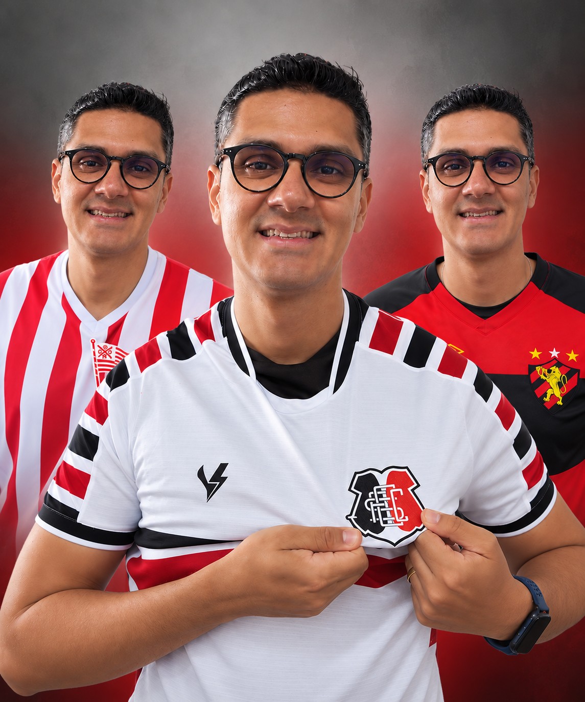 Do Náutico ao Sport e, enfim, Santa Cruz: a história do torcedor que virou a casaca duas vezes