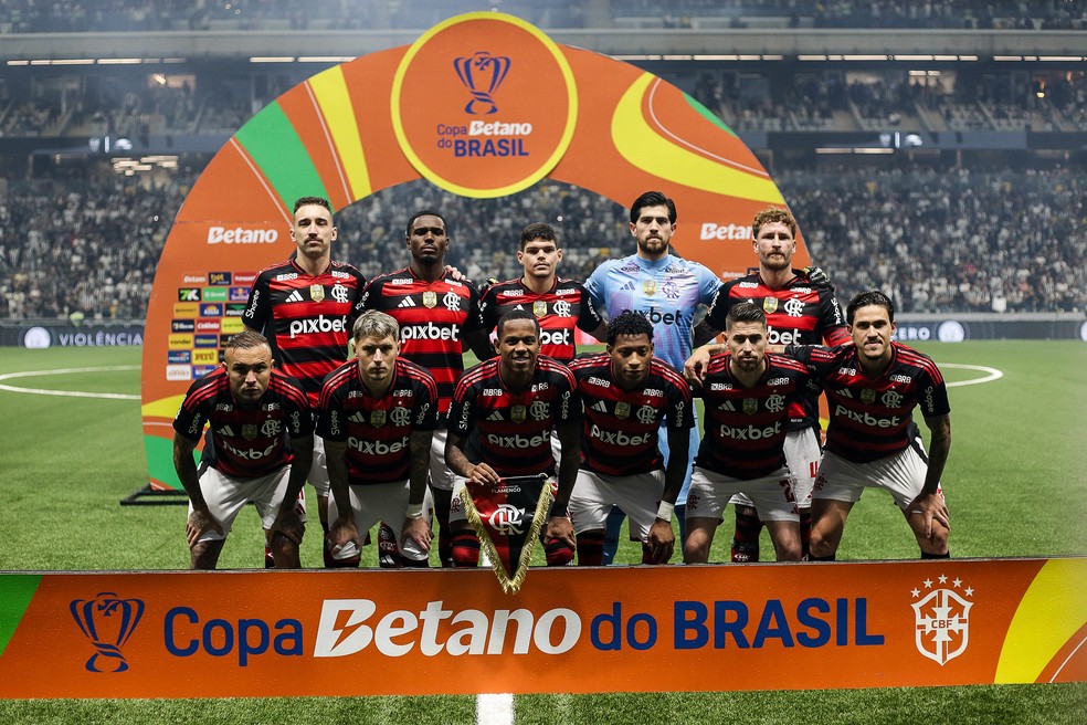 Time do Flamengo na Copa do Brasil  Foto: Gilvan de Souza/Flamengo