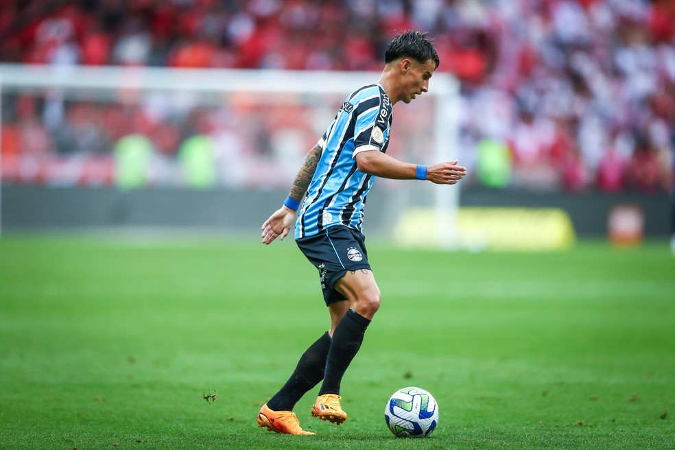 Ferreira no Gre-Nal — Foto: Lucas Uebel/Grêmio