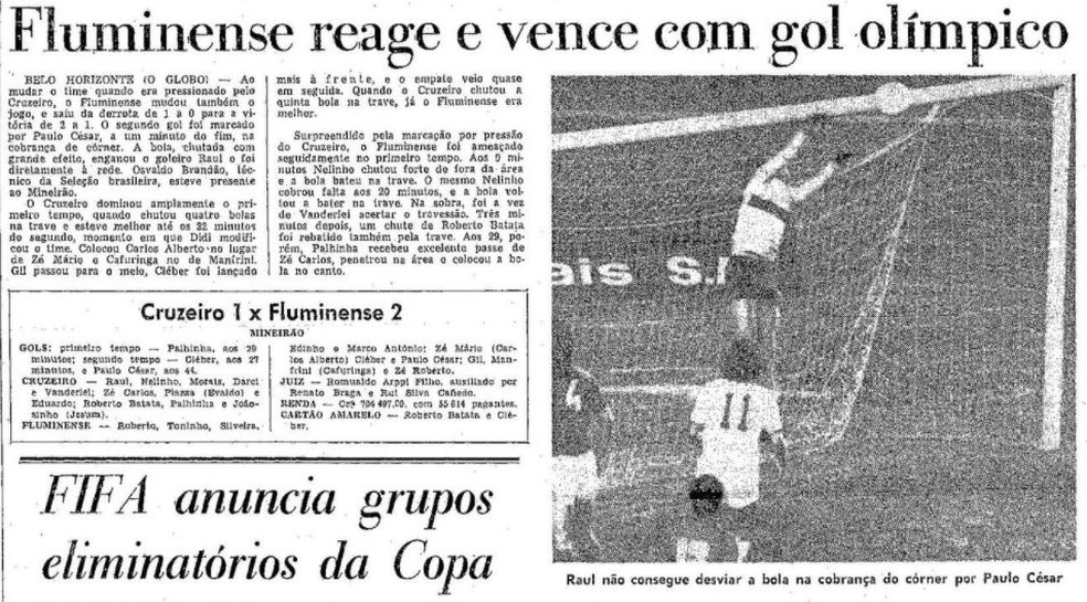 Fluminense campeão dos campeões: os 70 anos da Copa Rio em recortes de  jornais da época