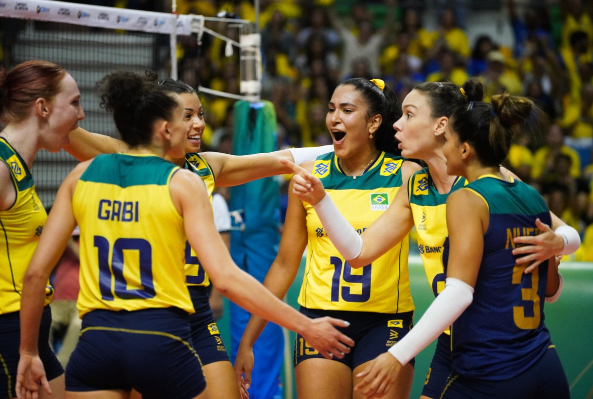 Il Brasile batte la Colombia e si assicura il titolo imbattuto nel Campionato Sudamericano |  pallavolo