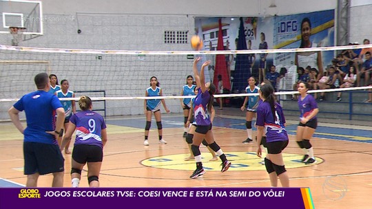 No vôlei, Catharina se destaca pelo Coesi na disputa da categoria sub-17 dos Jogos Escolares TV Sergipe  - Programa: Globo Esporte SE 