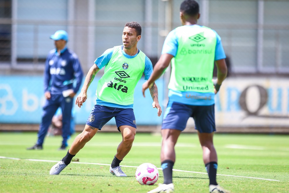 Marcos Rocha deve estar à disposição para enfrentar o São Paulo — Foto: Lucas Uebel/Grêmio