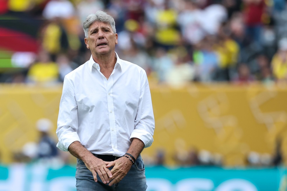 Renato Gacho durante empate entre Fluminense e Borussia  Foto: Elsa - FIFA/FIFA via Getty Images