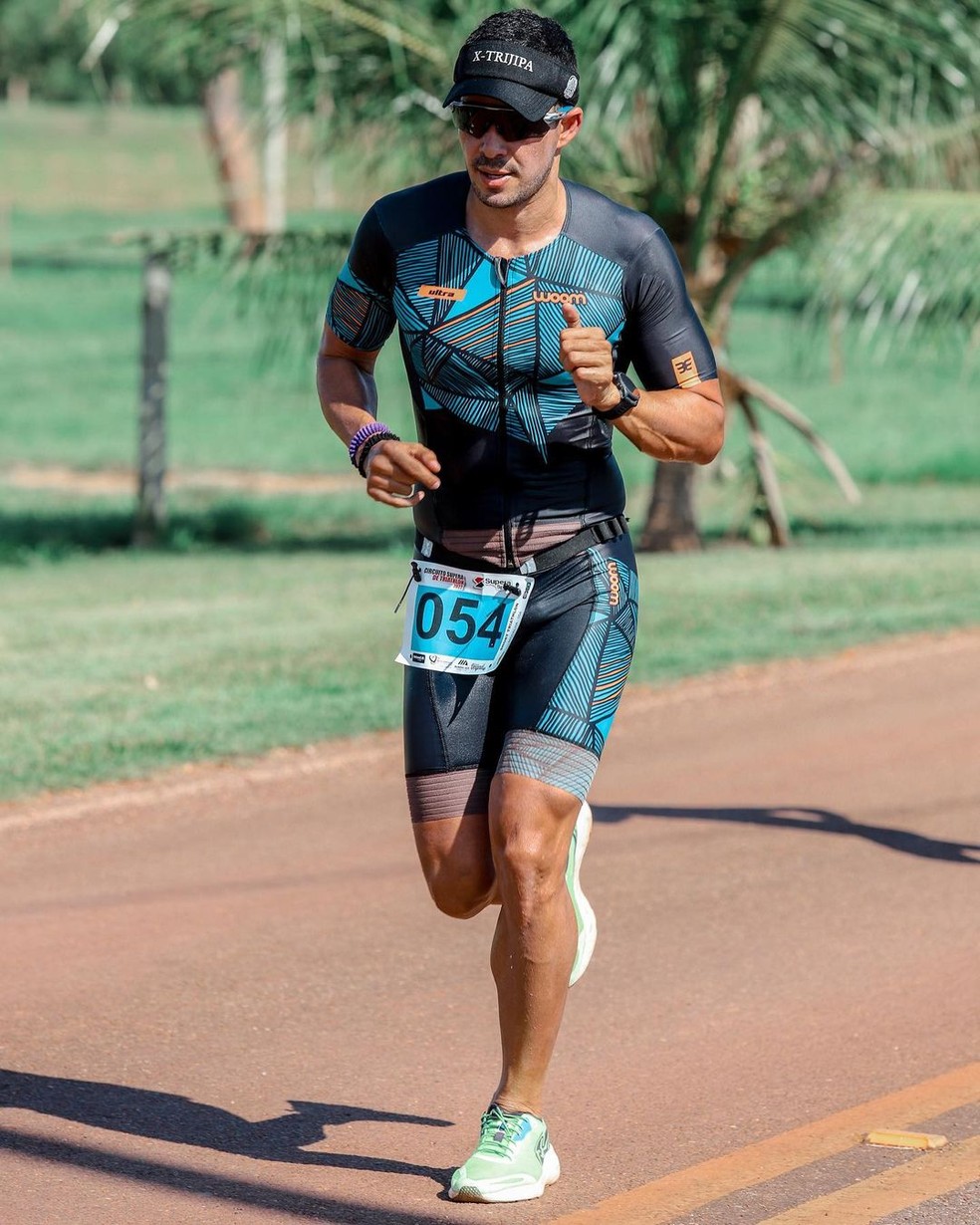 Maicon Romano corre em competição — Foto: Reprodução