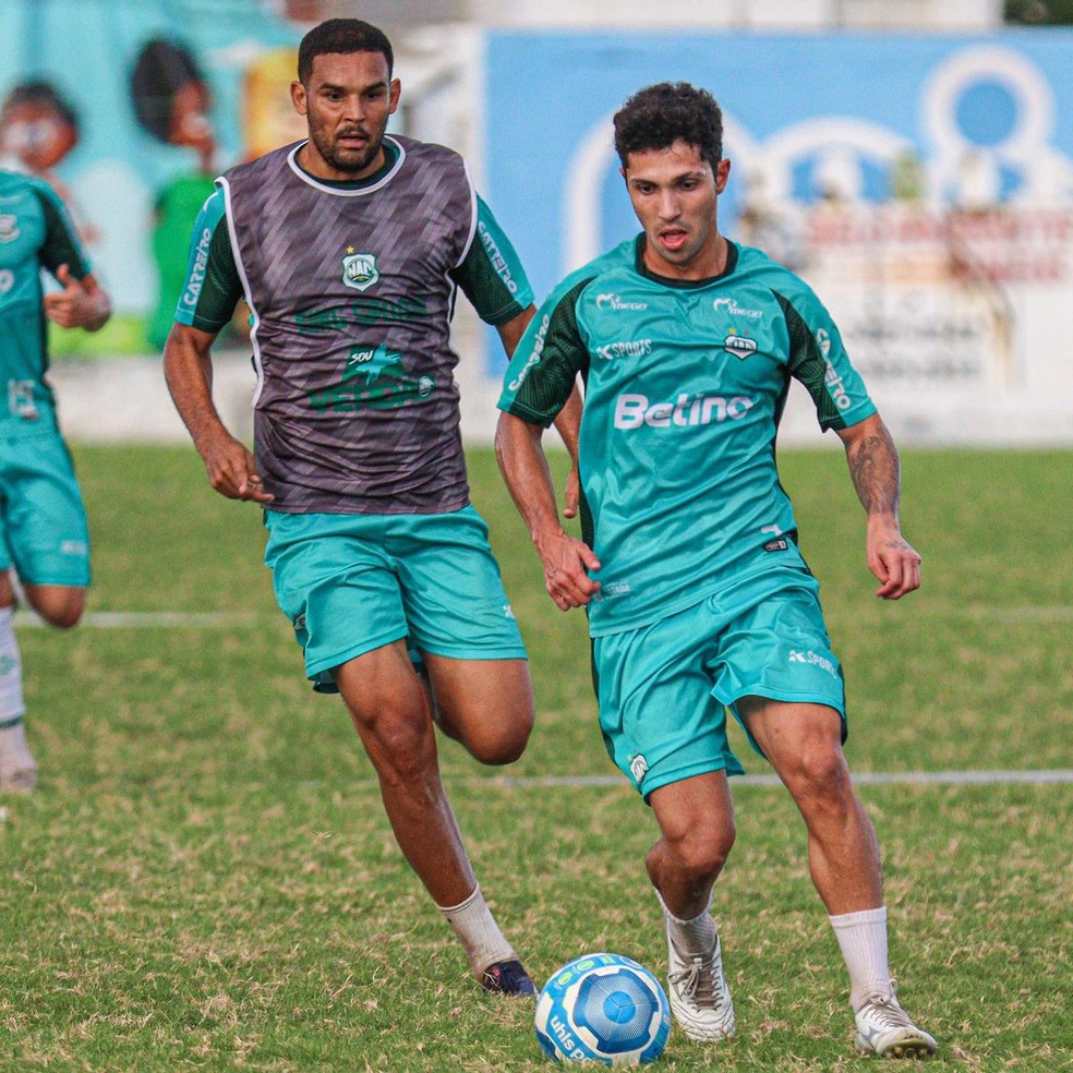 Léo Cereja em treino no José Cavalcanti — Foto: Éder Souza / Nacional de Patos