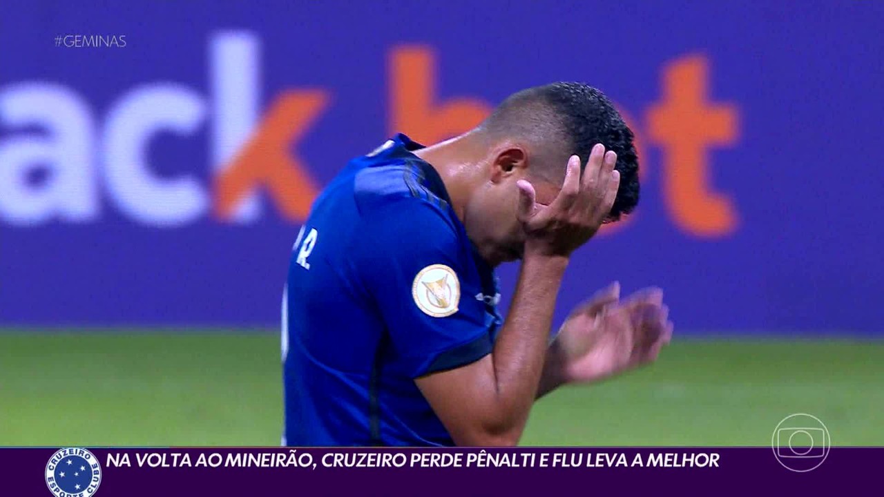 Na volta ao Mineirão, Cruzeiro perde pênalti e vê Flu levar a melhor