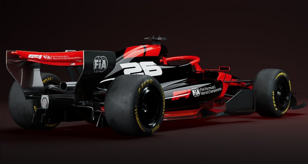 Novas imagens do carro da F1 em 2026 — Foto: F1