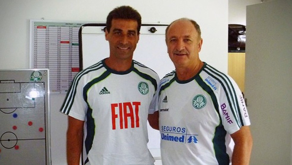 Rogério Pinheiro ao lado de Felipão — Foto: Divulgação