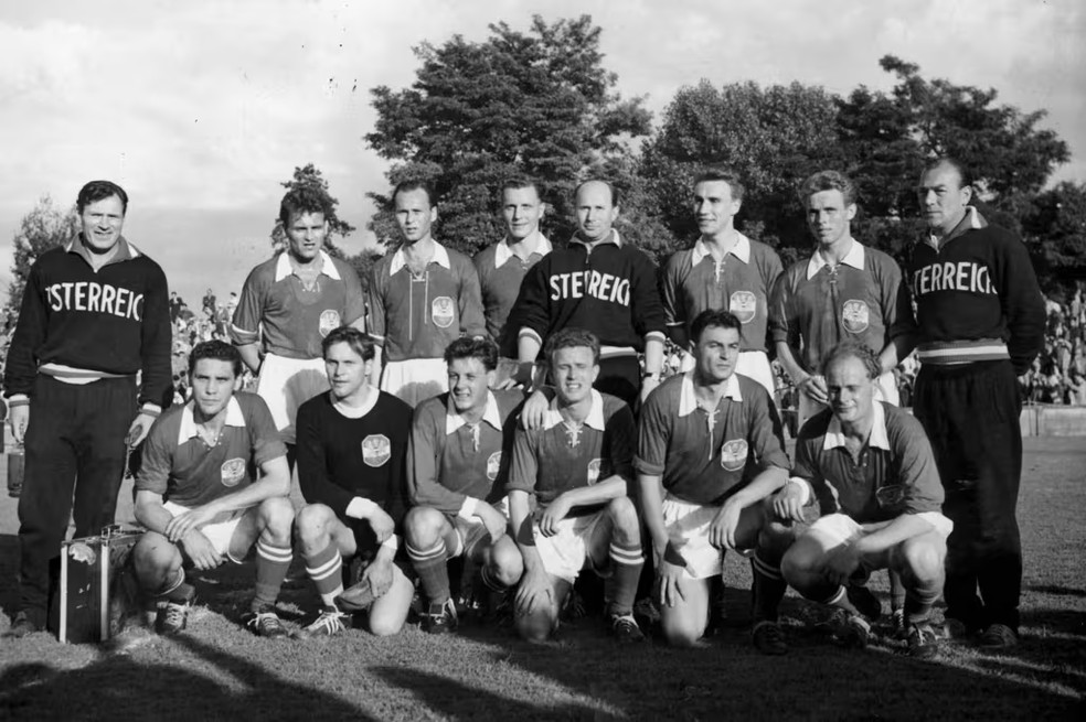 Áustria terceira colocada 1954