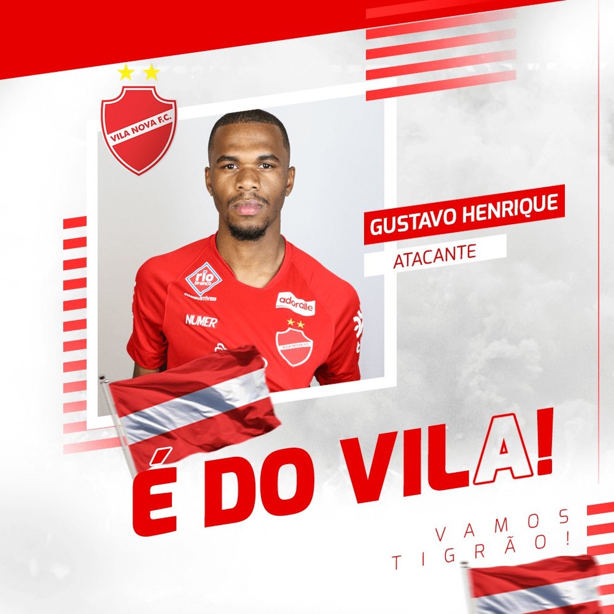 Vila Nova Anuncia Contratação Do Atacante Gustavo Henrique Que Estava No Boa Esporte Vila 