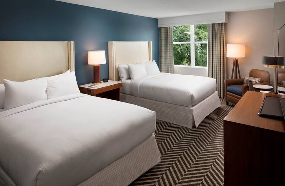 Hotel que hospeda o Flamengo em Gainesville — Foto: Reprodução