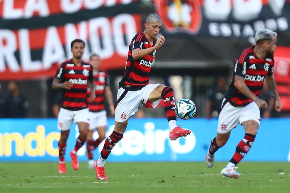 Pablo Lucio em Flamengo x Sao Paulo — Foto: Gilvan de Souza/CRF