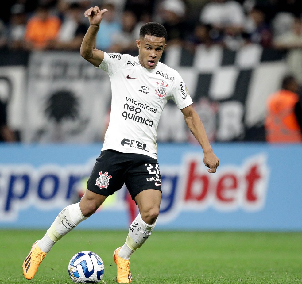 Pedro em ação em Corinthians x Liverpool — Foto: Rodrigo Coca/Ag. Corinthians