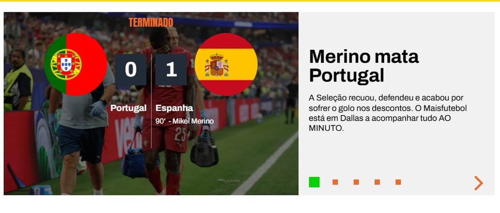 Repercussão da eliminação de Portugal