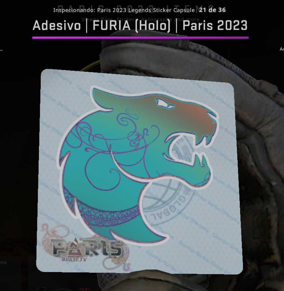 BLAST Paris: Jogadores da FURIA colocam Torre Eiffel nos stickers