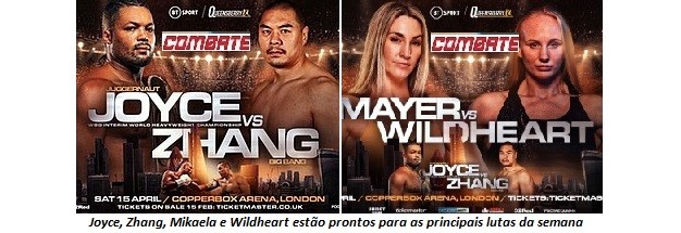 Com TV para o Brasil, Joyce vs Zhilei e Mikaela vs Wildheart fazem as ...