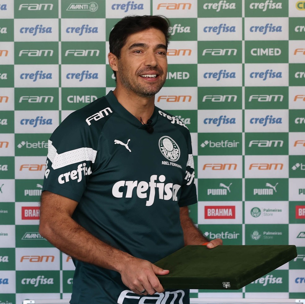 Abel Ferreira, técnico do Palmeiras — Foto: Cesar Greco / Palmeiras