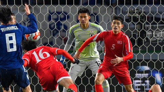 Copa E-1: Nakamura fecha o gol e Japão vence Coreia do Norte aos 50 do 2ºT