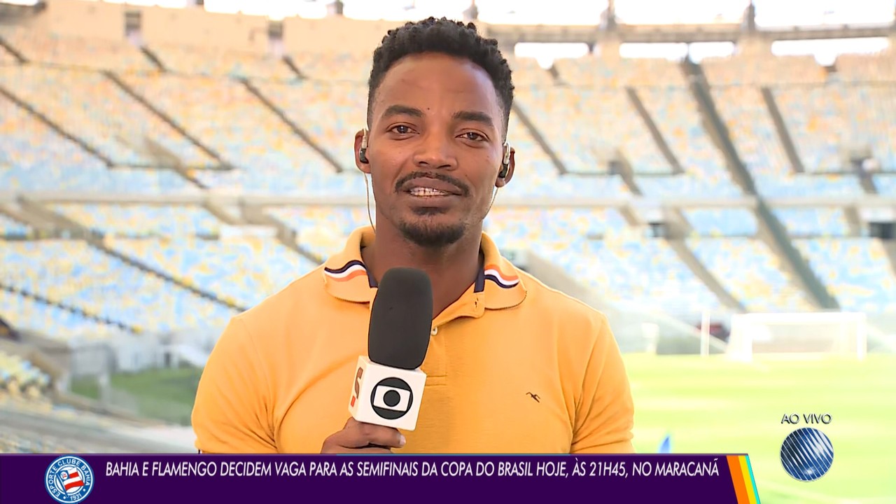 Tiago Reis traz informações ao vivo do Maracanã, palco da decisão entre Flamengo e Bahia