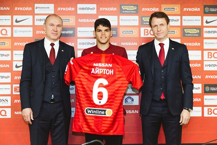Camisa Spartak Moscow autografada pelo Alex