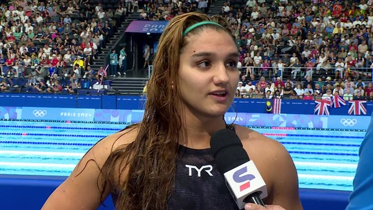 Mafê se sente feliz com o desempenho na classificatória: "tenho natação para isso" - Programa: Jogos Olímpicos Paris 2024 