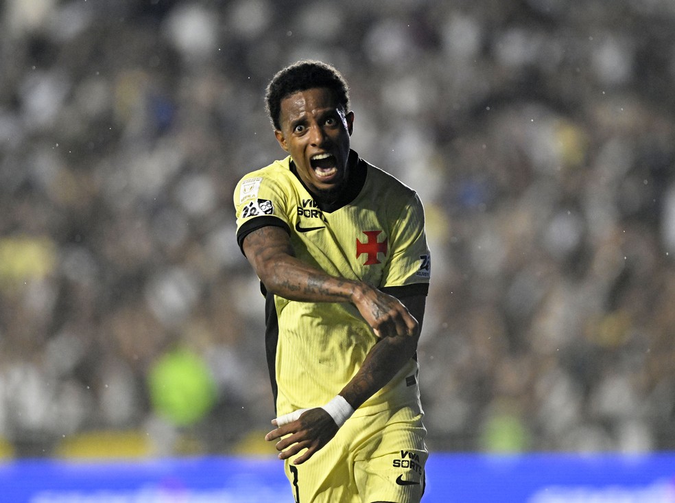 Tch� Tch� comemora gol do Vasco contra o Cruzeiro � Foto: Andr� Dur�o