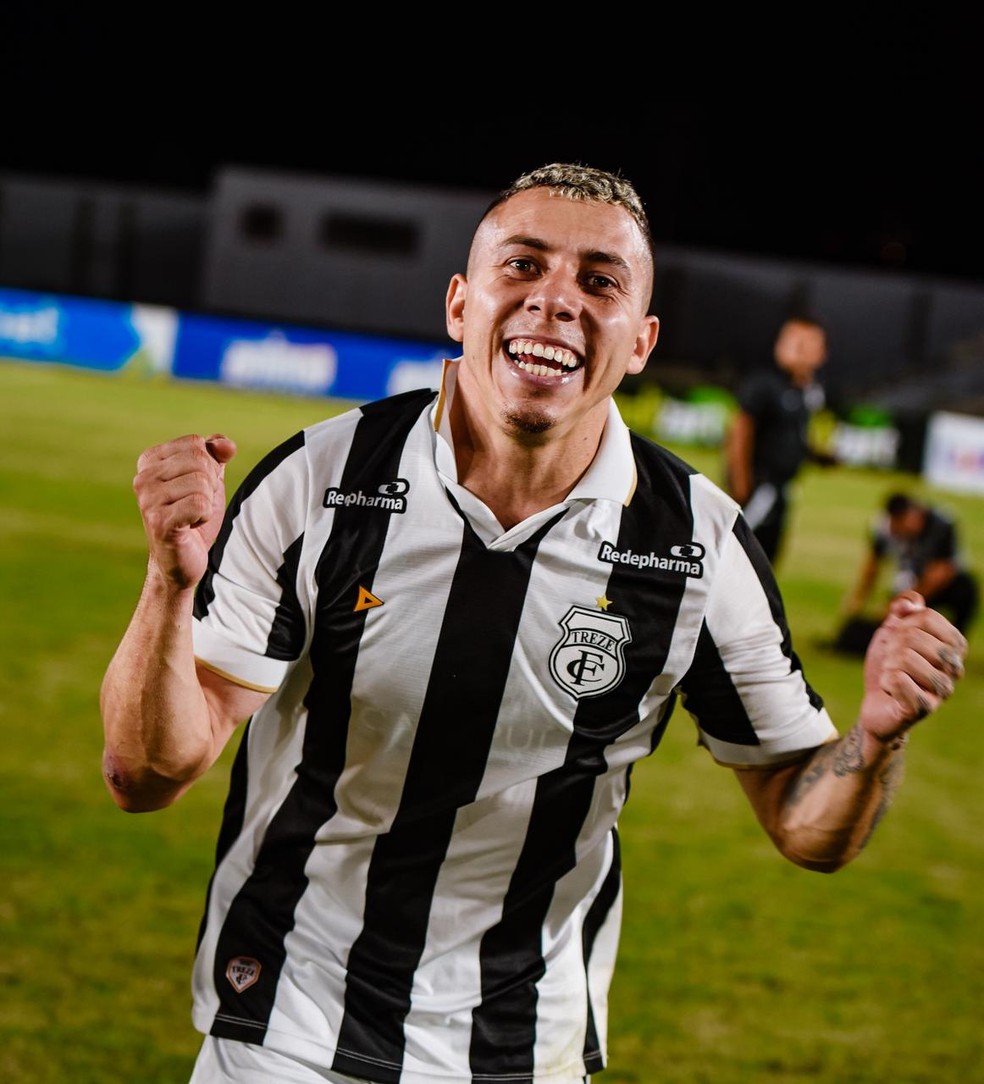 Silvano, autor da vitória do Galo sobre o Confiança-PB — Foto: Daniel Vieira/Treze