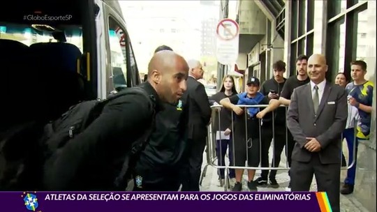 Atletas da Seleção se apresentam para os jogos das Eliminatórias - Programa: Globo Esporte SP 